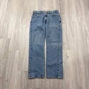 Vintage Levis 505 Jeans Men's 34x30 Blue Regular Fit Straight Leg 90s Western